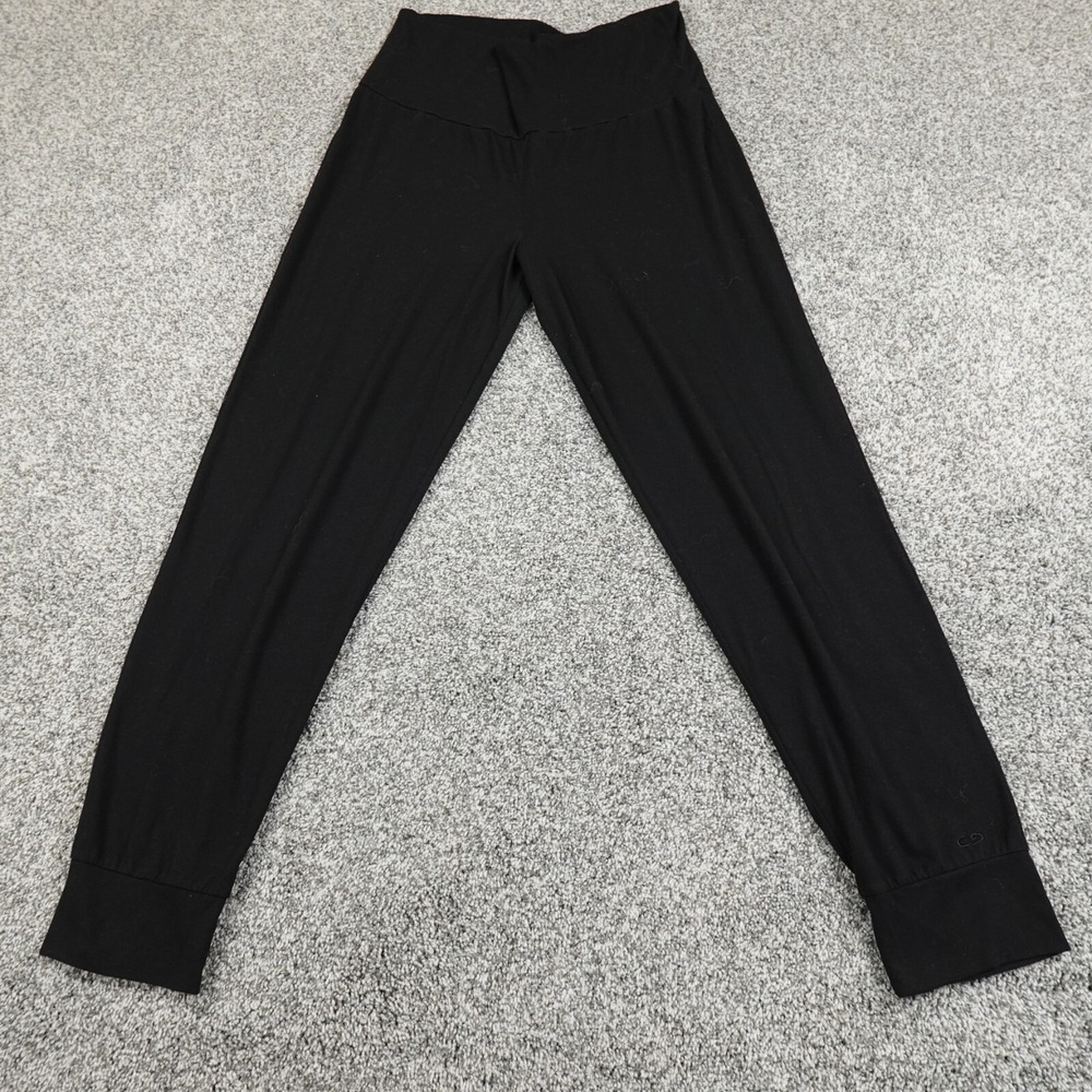 Champion Pants Womens L Black Warm Up  Pull On Leggings Jogger Stretch Train Gym